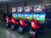 Machine d'arcade de course à monnayeur sur le thème de Mario, simulateur de console de course en ligne multijoueur