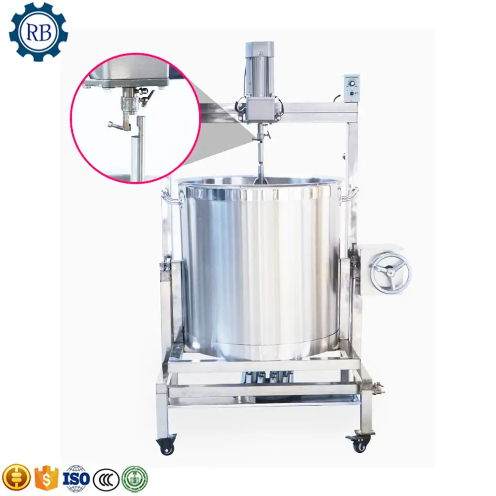 Banyak Digunakan Mesin Mendidih Saus Tomat Ketel Kecil Mixer Gula Boiler/Mesin Masak Permen/Sirup Gula Panci Masak