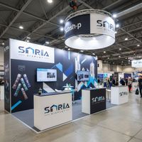 Nouvelle conception de stand d'exposition portable en aluminium pour salon professionnel