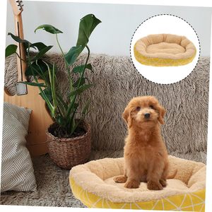 Pet Nest Lamb Plush Fluffy Faux Fur Solid Minimalist Style Removable Washable Canvas Cotton Fill OEM Custom Seasonal <b>Bed</b> - Product Image 3