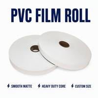 PVC-folie rolset glad mat heavy duty kern op maat gemaakte industriële grondstof voor het converteren van kleefband OEM