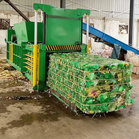 Presse à balles horizontale hydraulique à commande PLC, machine à presser les déchets plastiques, machine à presser les bouteilles PET