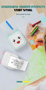 Mini <span class=keywords><strong>imprimante</strong></span> thermique de poche portable Mini <span class=keywords><strong>imprimante</strong></span> intelligente sans fil à dents bleues Compatible avec l'<span class=keywords><strong>imprimante</strong></span> sans encre iOS Android pour <span class=keywords><strong>Phot</strong></span> - Product Image 3