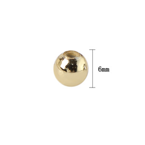 Round <b>Beads</b> Loose Spacer <b>Beads</b> Acrylic <b>Plastic</b> Resin Electroplated Painted For Bracelets Necklaces DIY Jewelry Making 6mm - Product Image 2