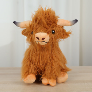 Vente en gros de peluches de vache simulées de 25 cm, jouet en peluche doux, cadeau kawaii pour enfants et bébés - Product Image 2