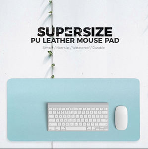 Alfombrilla de Ratón Grande y Portátil para Juegos, Impermeable, de Cuero PU y Gamuza, Alfombrilla de <span class=keywords><strong>Escritorio</strong></span> para Computadora, Cubierta de Teclado para Dota - Product Image 2