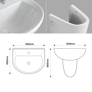 Kidoir sanitaire qualité bon marché <span class=keywords><strong>en</strong></span> <span class=keywords><strong>céramique</strong></span> moderne lavabo de salle de bain lavabo lavabo suspendu lavabo de salle de bain - Product Image 4