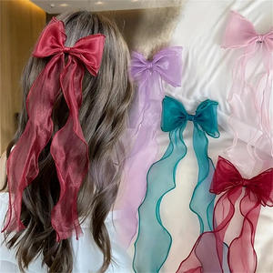 Barrettes à <span class=keywords><strong>cheveux</strong></span> avec nœud HZO-26018, barrettes douces <span class=keywords><strong>pour</strong></span> enfants, barrettes à nœud <span class=keywords><strong>pour</strong></span> filles, barrettes à pompon, accessoires de <span class=keywords><strong>cheveux</strong></span> tendance <span class=keywords><strong>pour</strong></span> l'été - Product Image 5