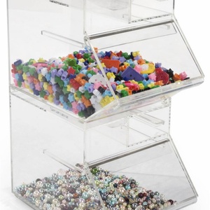 Boîte à bonbons en acrylique empilable personnalisée transparente, boîte à chocolat en plexiglas - Product Image 3