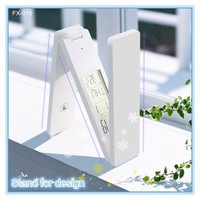 Lampe de table pliable écologique avec variateur d'intensité, flexible, carrée, pour lecture, avec réveil USB