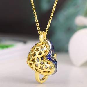 เกรดยอดเยี่ยมวันแม่รัก<span class=keywords><strong>หัวใจ</strong></span> SW คริสตัลพร้อม<span class=keywords><strong>สร้อย</strong></span>คอชุบทอง18K สำหรับผู้หญิง - Product Image 3