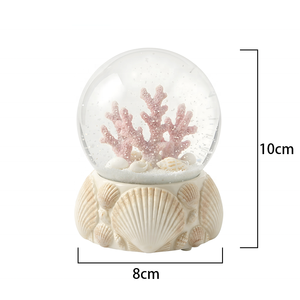 Globo di Neve in Resina Personalizzato 100mm <span class=keywords><strong>con</strong></span> Oceano, Piccola Sfera d'Acqua Decorativa per <span class=keywords><strong>Casa</strong></span> <span class=keywords><strong>con</strong></span> Luce e Musica, per Natale o Come Regalo Souvenir - Product Image 6