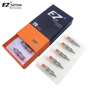 Wholesale EZ Tattoo Revolution RS 20Pcs #12 0.35mm Long taper disposable tattoo machine cartridge needles
