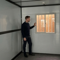 Maison conteneur pliable de 20 pieds pour gîte rural, maison d'hôtes, ferme – Tube carré galvanisé sur mesure, style séjour, installation rapide, structure en acier