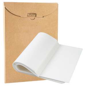 Papier sulfurisé personnalisé résistant à la graisse, papier de cuisson brun enduit de silicone, papier pour sandwich, four, pizza, pain, emballage, feuilles de papier - Product Image 1