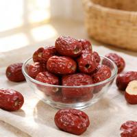 Vente en gros de Jujubes Rouges Entiers Biologiques de Taïwan, Séchés à l'Air (AD), de Qualité Alimentaire Supérieure, Sucrés, 100% Prêts à Consommer, Toniques, en Vrac