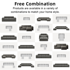 أريكة Unisofa مقطعية بتصميم شمالي للبيع، كنبة معبأة بالتفريغ الهوائي، أريكة فردية لغرفة المعيشة، كنبة مقطعية مضغوطة بدون هيكل - Product Image 5