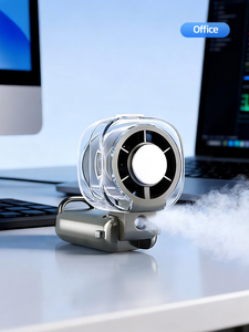 Mini <span class=keywords><strong>ventilateur</strong></span> rechargeable par USB, haute vitesse, 3000 mAh, pliable, <span class=keywords><strong>ventilateur</strong></span> portable turbo <span class=keywords><strong>avec</strong></span> refroidissement par glace - Product Image 5