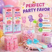 Verrassings Blind Box Beengeleiding Muziek Lollipop 5 Cartoon Vormen Schakelbaar 3 Liedjes Suikervrij Novelty Snoep voor Kinderen