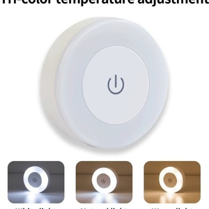 USB Rechargeable <b>Sensor</b> Control Dimming <b>LED</b> Mini Night <b>Light</b> Modern Style Plastic Wall-mounted Lamp for Bedroom Kitchen Cabinet - Product Image 4