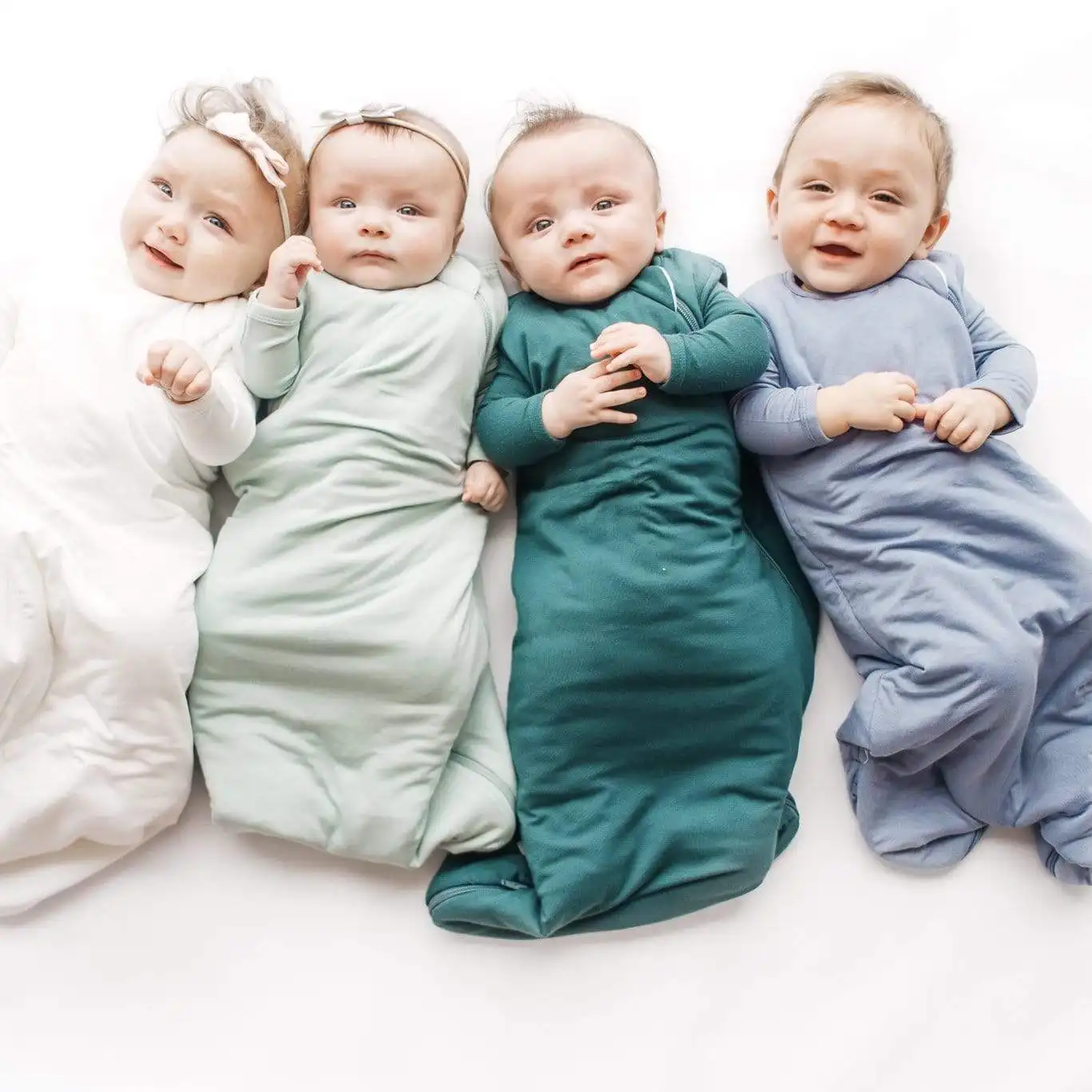 Saco de dormir de bambú para bebé, con cremallera, de algodón, viscoso, con cremallera, personalizado, 0,5-1,0