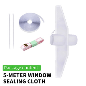 Kit de ventilation de fenêtre portable de haute qualité 5M, pratique, étanche, <span class=keywords><strong>alimentation</strong></span> manuelle pour climatiseur domestique - Product Image 1