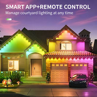 Joystar noël extérieur étanche 10M 20 illuminants ensemble mur/plafond IP67 avant-toit rvb LED Pixel Point lumière APP télécommande