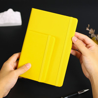 Cahier de notes en cuir dur A5PU personnalisé Livre de papeterie d'affaires au toucher de la peau Sangle promotionnelle personnalisée Couture de selle imprimée