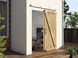 Ensemble de rails coulissants robustes pour portes de grange extérieures, vente en gros d'usine rustique - Product Image 2