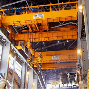 Pont roulant à double poutre <span class=keywords><strong>QD</strong></span> avec palan électrique 20 tonnes pour atelier et entrepôt - Product Image 1