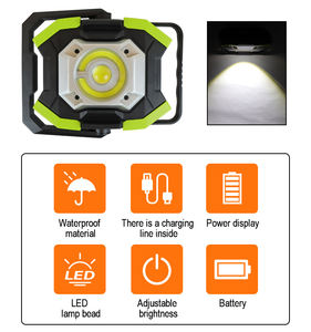 Lámpara de Trabajo LED Recargable, Regulable, Resistente al Agua IP44, Tecnología COB, Ángulo de Haz de <span class=keywords><strong>120</strong></span>°, Garantía de 2 Años, Batería de Litio Portátil - Product Image 5