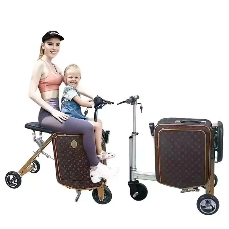 SE4 MiniT Hot Sale 20 Inch Ridable Suitcase with Removable Power Bank Battery European Warehouse Fashionable Design