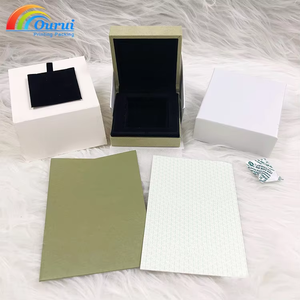 Juego de Cajas de Regalo de Joyería de Terciopelo con Cierre de Solapa, Diseño Personalizado de Lujo, Venta al Por Mayor de Fábrica, con Bolsa para Exhibición de Anillos - Product Image 5