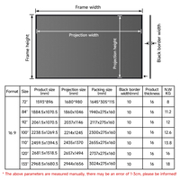 Ecran projecteur à cadre fixe de 84 pouces Ecrans de projection Fresnel UST ALR 8K Ultra HD 3D Support ALR Screen