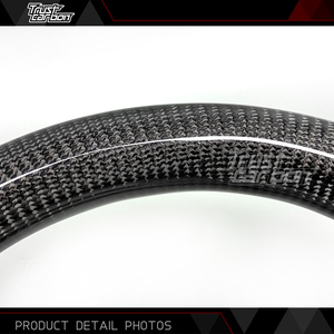 Volante in Fibra di Carbonio Personalizzato per Chevrolet <span class=keywords><strong>Corvette</strong></span> C6 Z06 2005-2013 Camaro SS <span class=keywords><strong>Corvette</strong></span> C7 C8 con Pelle Traforata - Product Image 4