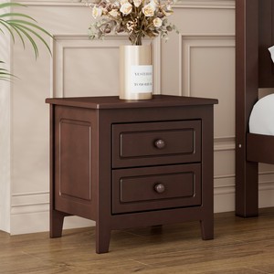 2-Drawer Modern Nightstand for Bedroom and Apartment Eco-Friendly Durable Bedside Table with Classic Design - Product Image 4
