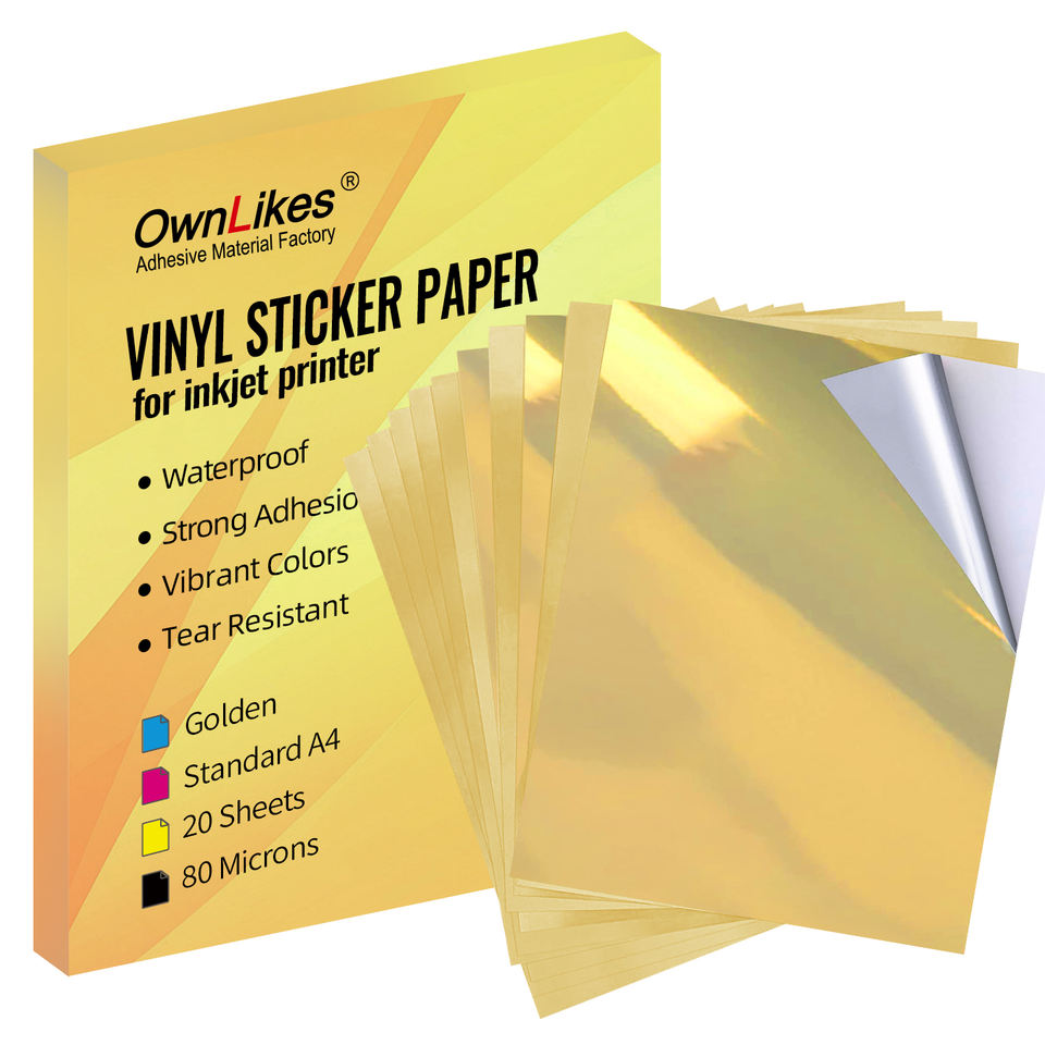 Sticker With Ink Protection A3 A4 Waterproof Inkjet Stickers - Flexible & Transparent