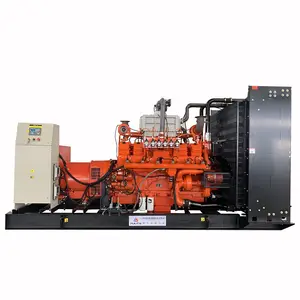 Gás silencioso da turbina do gás 500kw, energia livre termoelétrica biogas biomassa energia gerador lpg natural com motor weichai