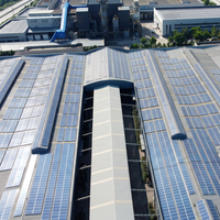 Système de montage solaire pour toit métallique 10 kW, support PV en aluminium, résistance au vent 60 m/s, structure résistante à la neige pour panneaux solaires sur toit