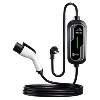 Chargeur de véhicule électrique domestique portable, norme européenne, 16A 32A 3.5KW 7KW, réglable, protection IP55, certifié CE/TUV, nouveau véhicule électrique