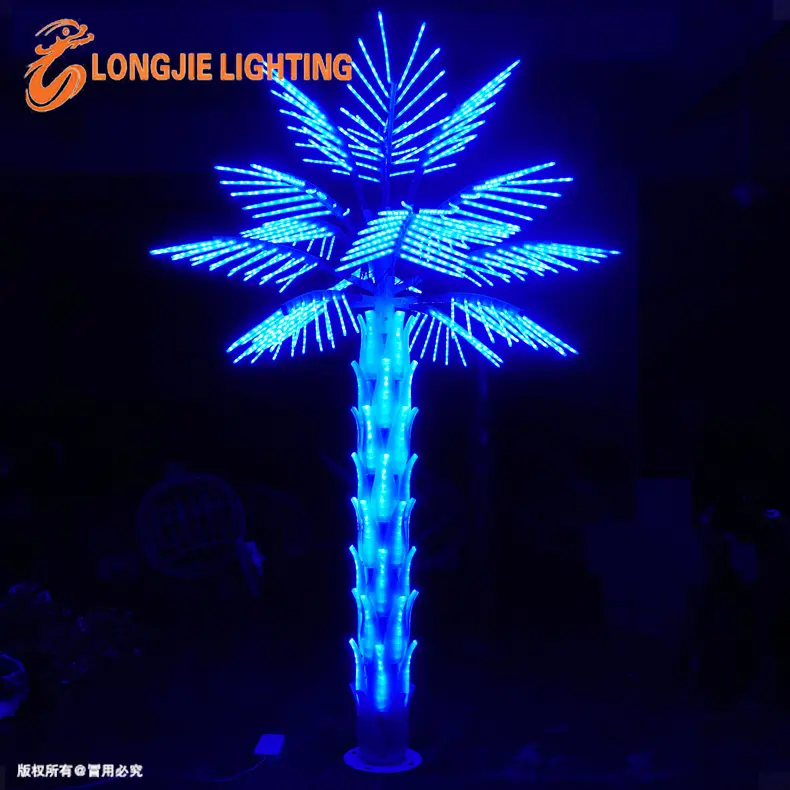 H:300CM Holiday Festival Outdoor Decoration Artificial Led Coconut / Plam Tree Light