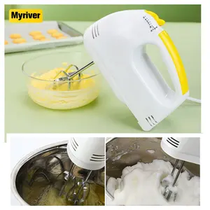 Myriver Pengaduk Telur Multifungsi, 7 Cepat Berdiri Mixer Otomatis Krim Makanan Kue Kue Adonan Mixer Makanan Blender Listrik
