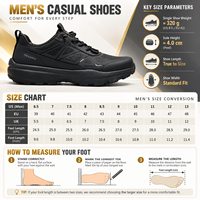 Baskets basses noires en maille synthétique à semelle épaisse pour la course sur sentier, la marche et les activités de plein air – Chaussures décontractées pour hommes