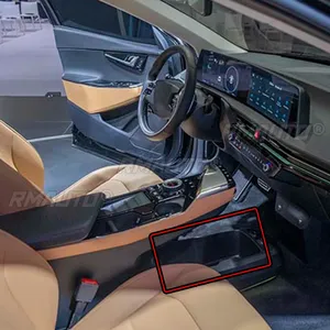 Boîte de rangement pour accoudoir de voiture, pour Kia EV6 2022 2023, ABS noir, console intérieure centrale, accessoires de haute qualité - Product Image 6
