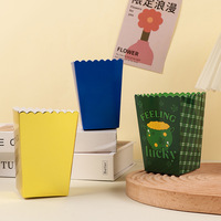 Caja de Palomitas de Maíz de Papel Blanco Desechable, Contenedor de Palomitas de Maíz Impreso Personalizado para Cine, Bar de Snacks, Empaque de Alimentos