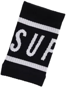 Pulseira de algodão para mulheres e homens, bandas de suor personalizadas com logotipo de algodão/nylon esportiva