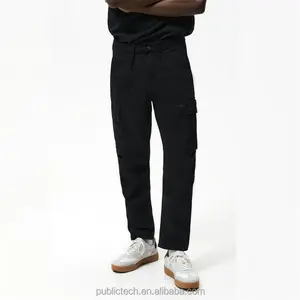 OEM custom 100% cotton casual slim pants texture loose comfortable men's pants