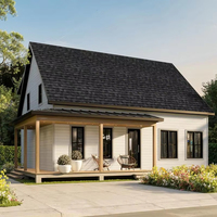 Haute qualité une maison de toit à cadre préfabriqué une structure de forme petite cabine maison triangulaire luxe une maison triangulaire à cadre