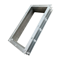Conduit d'aération galvanisé de grand diamètre de bride carrée de fer d'angle pour le système de la CAHT