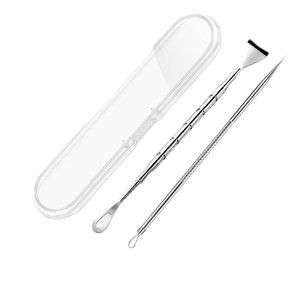 Juego de herramientas para eliminar puntos negros con cuchara para puntos negros y aguja para acné para limpieza de nariz y cuidado de los poros - Product Image 5